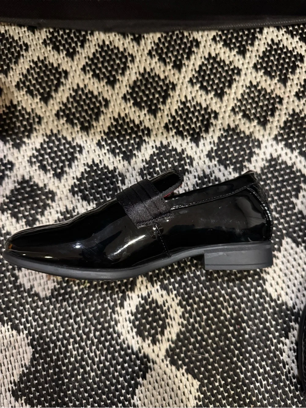 Classic Black Patent Kids Dress Loafers